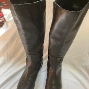 Sam Edelman Penny 2 Riding over knee Boots black Leather back zipper with snap